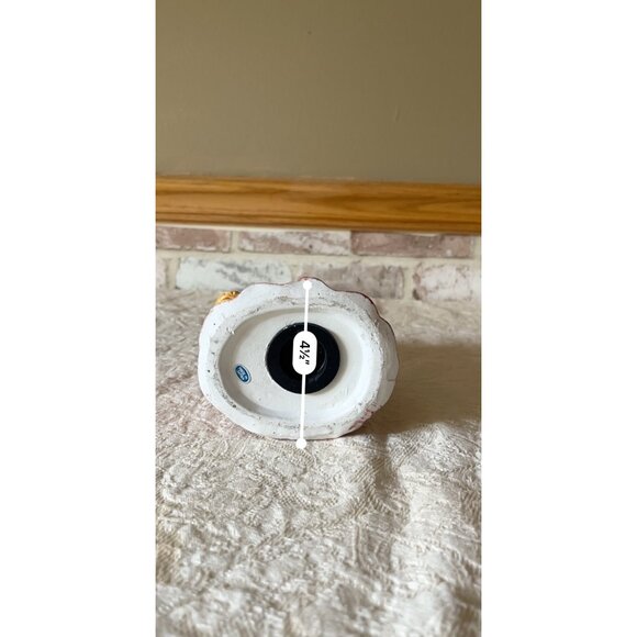 Mrs. Rabbit Piggybank Pink Dress & Bonnet Holding Basket Japan Beatrix Potter - Picture 16 of 16